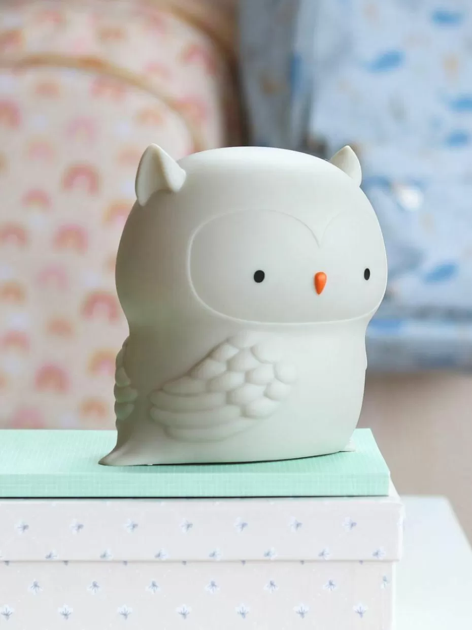 Lampen | Kinderzimmerlampen-A Little Lovely Company Kinderzimmerlampe Owl mit Timer-Funktion