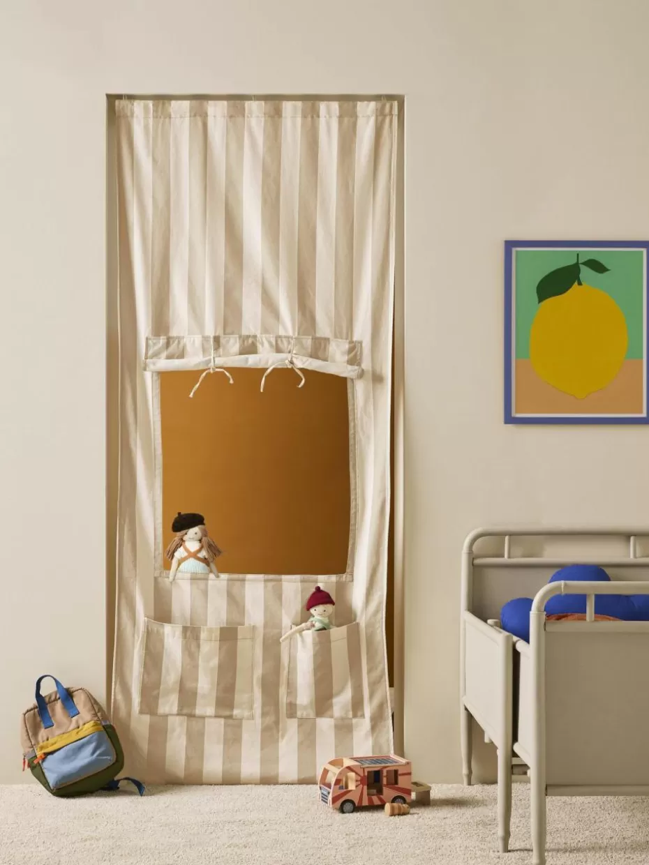 Spielzeug & Kuscheltiere-Kid's Concept Kiosktür Doorway aus Bio-Baumwolle Beige, Off White