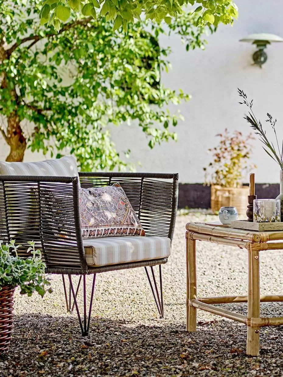 Dekokissen-Bloomingville Kissen Emalie mit Ornament-Muster