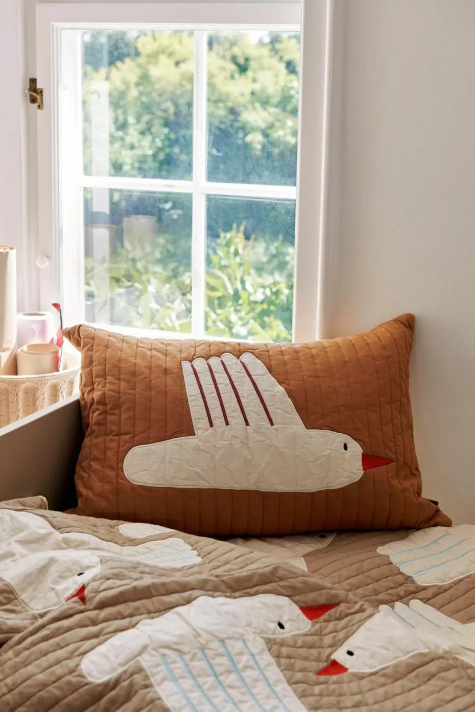 Kissen-ferm LIVING Kids Kissenhülle Bird aus Bio-Baumwolle