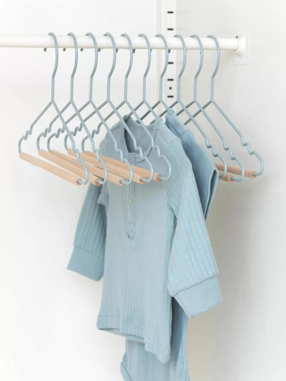 Aufbewahrung-Mustard Made Kleiderbügel Kids Top, 10 Stück Hellblau