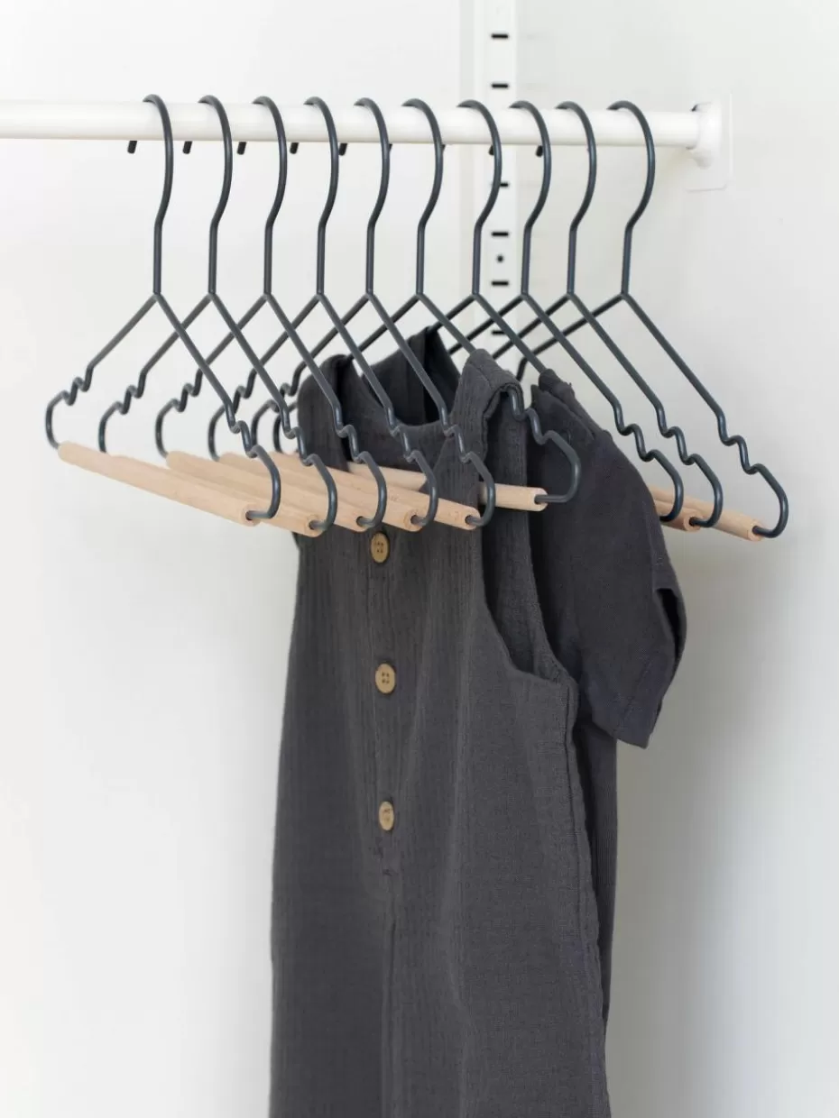 Aufbewahrung-Mustard Made Kleiderbügel Kids Top, 10 Stück Blaugrau