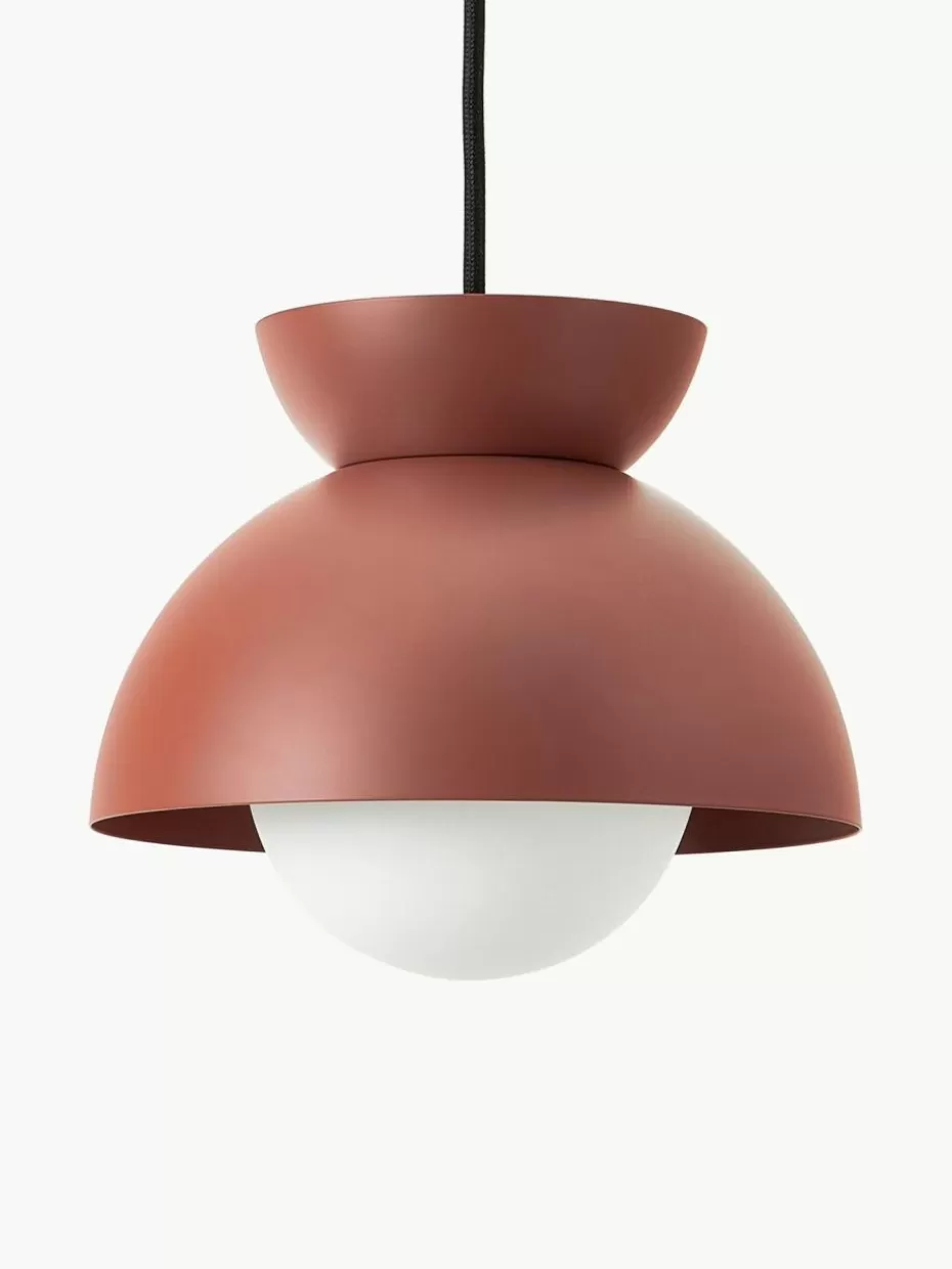 Pendelleuchten-Frandsen Kleine Design Pendelleuchte Butterfly Weinrot, matt