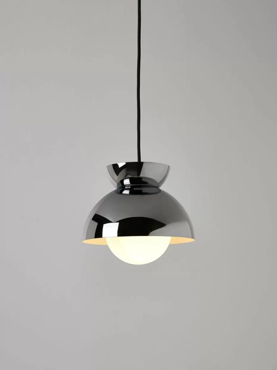 Pendelleuchten-Frandsen Kleine Design Pendelleuchte Butterfly Silberfarben, glänzend