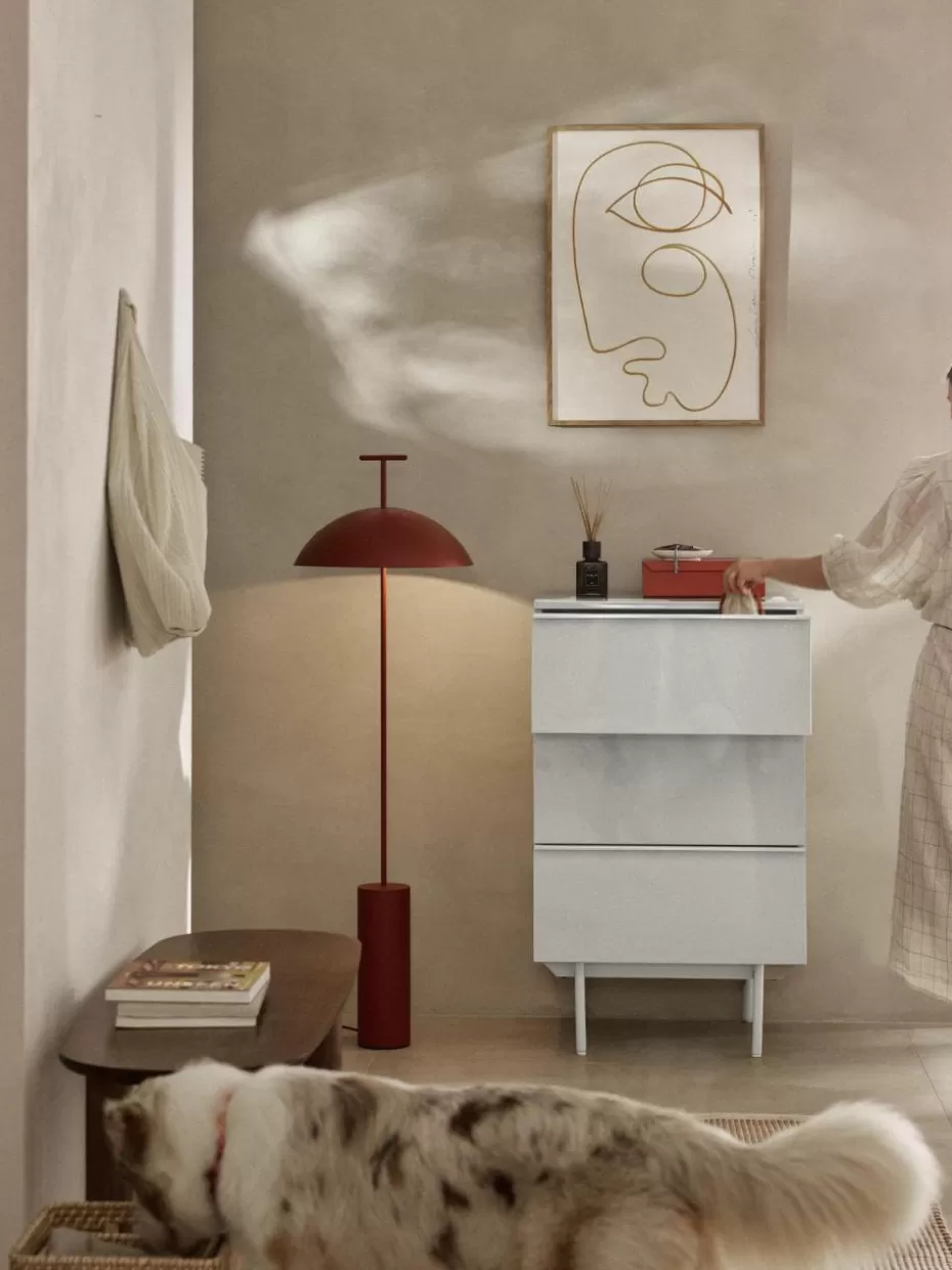 Kommoden & Sideboards-Westwing Collection Kleine Holz-Kommode Elona Hellbeige, glänzend
