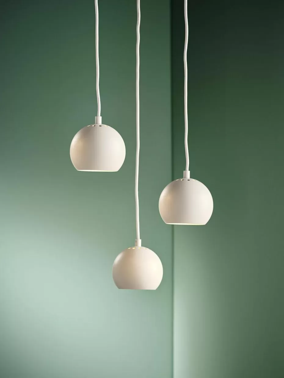 Pendelleuchten-Frandsen Kleine Kugel-Pendelleuchte Ball Weiß, matt