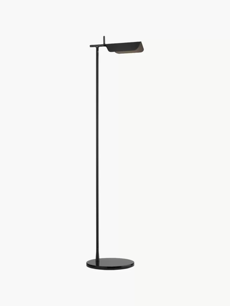 Led-Stehleuchten | Leselampen-Flos Kleine LED-Leselampe Tab, dimmbar Schwarz