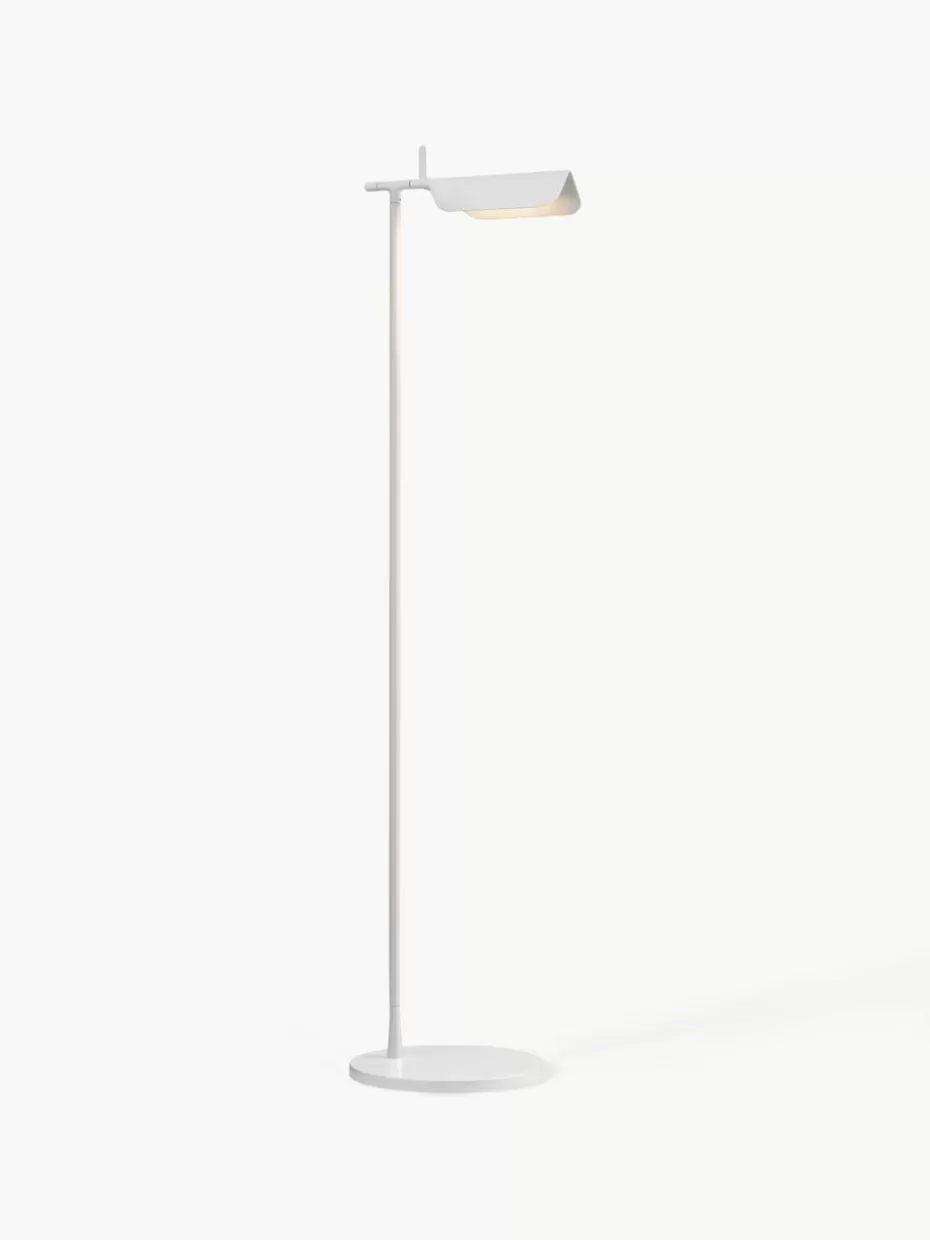 Led-Stehleuchten | Leselampen-Flos Kleine LED-Leselampe Tab, dimmbar Weiß