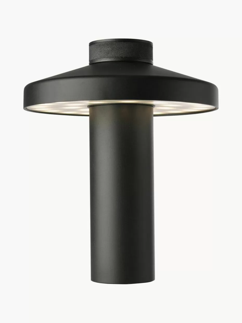 Outdoor Tischlampen | Led-Tischleuchten-Sompex Kleine mobile LED-Außenleuchte Turn, dimmbar Schwarz, matt