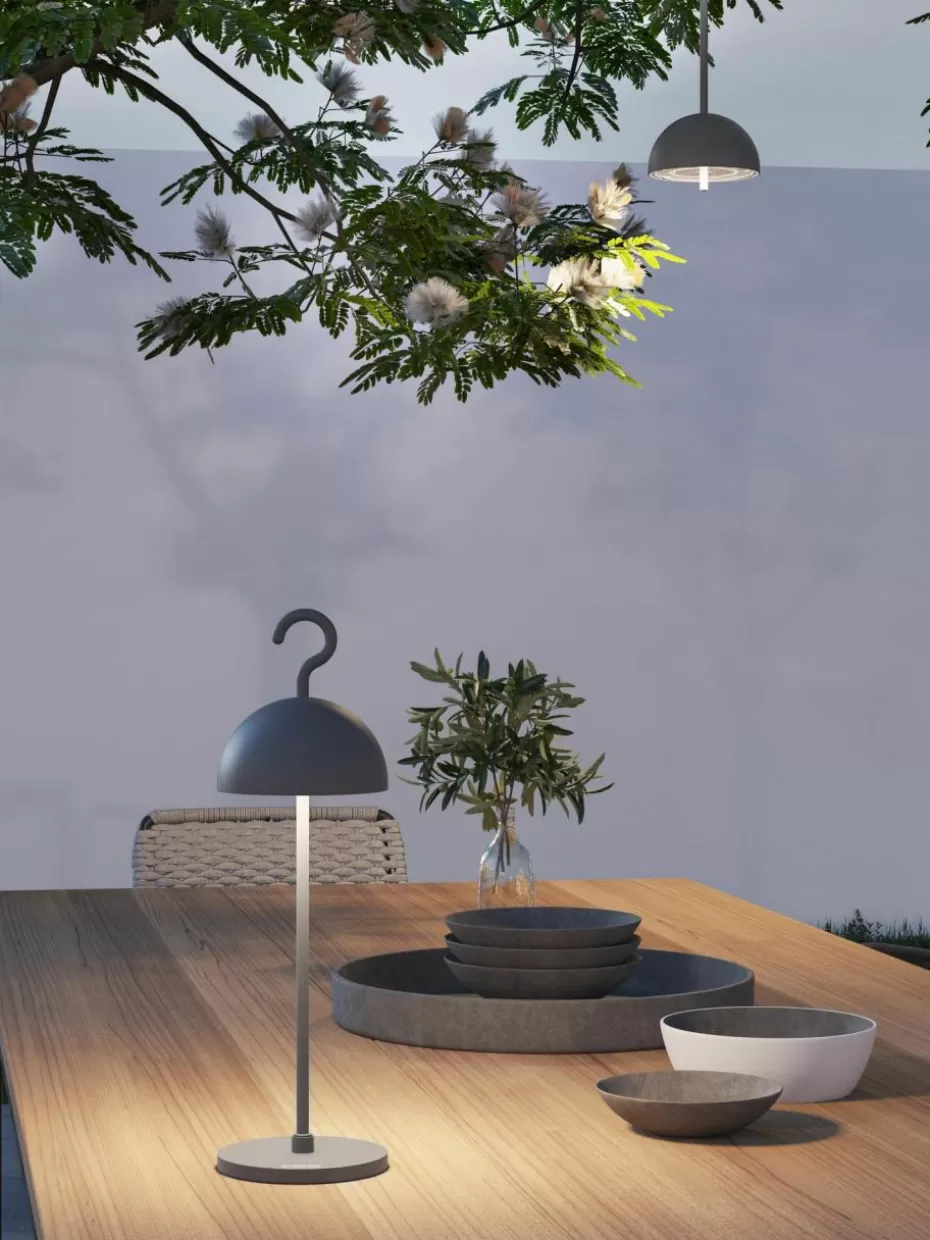 Outdoor Hängelampen | Outdoor Tischlampen-Sompex Kleine mobile LED-Außentischlampe Hook, dimmbar