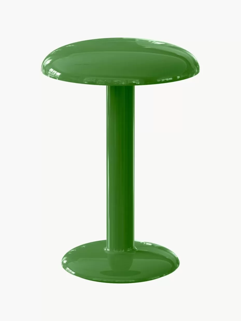 Led-Tischleuchten | Kabellose Tischlampen-Flos Kleine mobile LED-Tischlampe Gustave, dimmbar Grün, glänzend