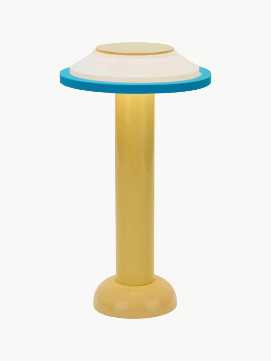 Led-Tischleuchten | Kabellose Tischlampen-Sowden Kleine mobile LED-Tischlampe PL2, dimmbar Sonnengelb, Weiß, Blau