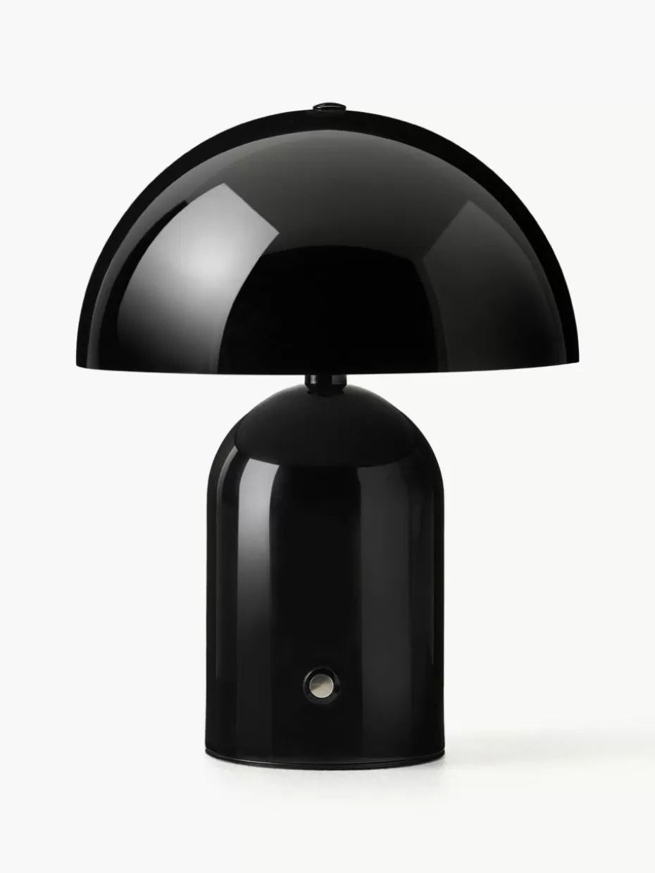 Outdoor Tischlampen | Led-Tischleuchten-Westwing Collection Kleine mobile LED-Tischlampe Walter, dimmbar Schwarz