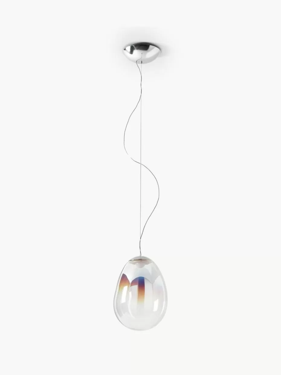 Led-Pendelleuchten | Pendelleuchten-Artemide Kleine mundgeblasene LED-Pendelleuchte Stellar Nebula, dimmbar