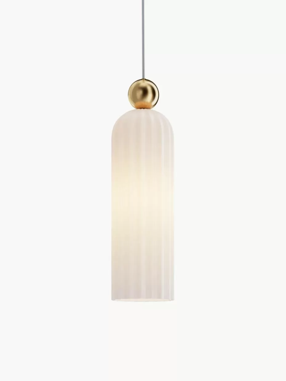 Pendelleuchten-Maytoni Kleine Pendelleuchte Antic Off White, Goldfarben