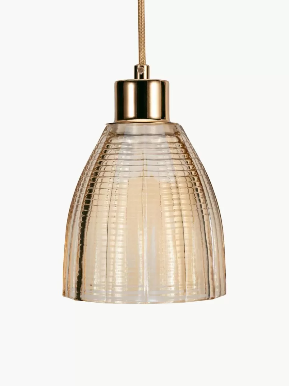 Pendelleuchten-Westwing Kleine Pendelleuchte Gleaming Gold aus Glas