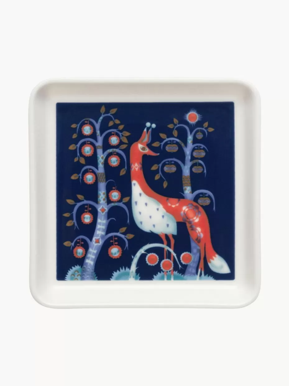 Weihnachtsgeschirr | Servierplatten & Schüsseln-iittala Kleine Servierplatte Taika aus Vitro-Porzellan Dunkelblau