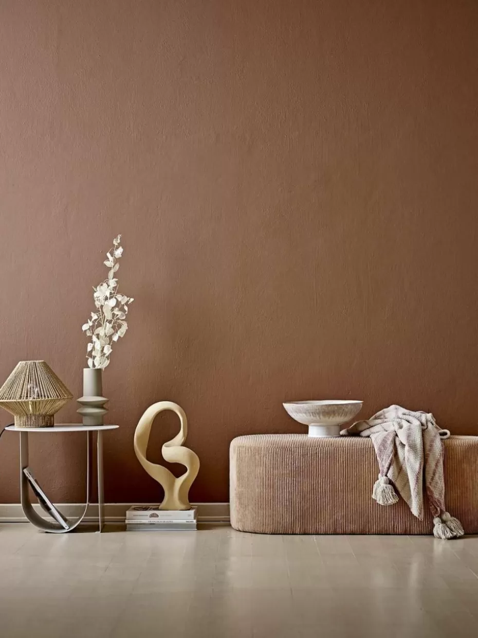 Vasen-Bloomingville Kleine Vase Isold aus Steingut, H 22 cm Hellbeige
