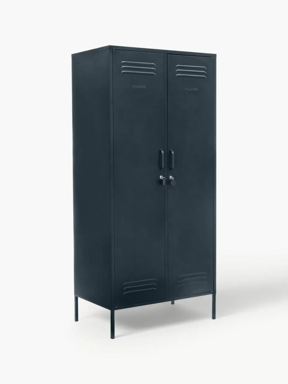 Kleiderschränke-Mustard Made Kleiner Kleiderschrank The Twinny Anthrazit