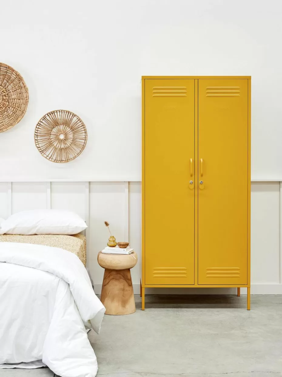 Kleiderschränke-Mustard Made Kleiner Kleiderschrank The Twinny Senfgelb