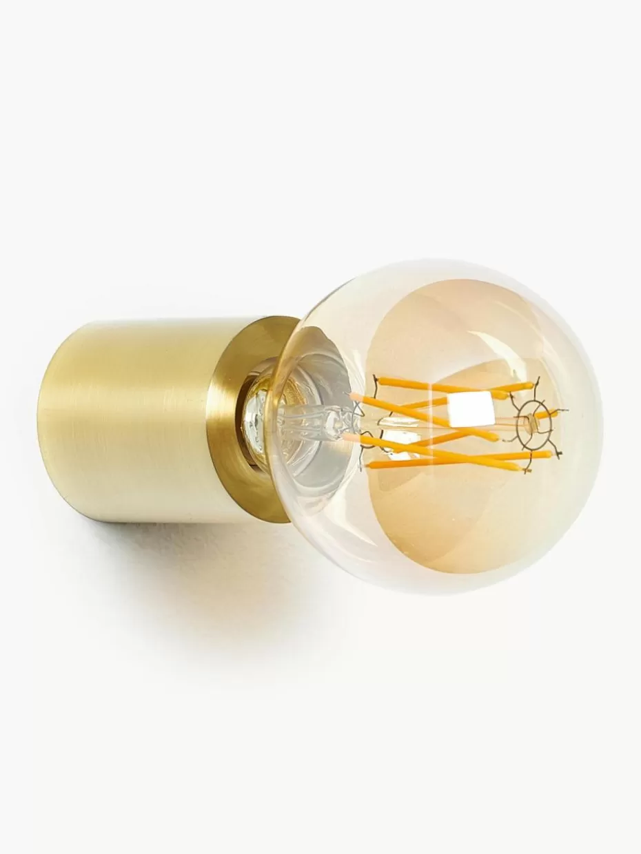 Wandstrahler | Deckenstrahler-Westwing Collection Kleiner Wand- und Deckenspot Chanty Goldfarben, matt