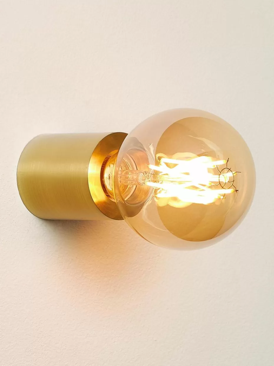 Wandstrahler | Deckenstrahler-Westwing Collection Kleiner Wand- und Deckenspot Chanty Goldfarben, matt