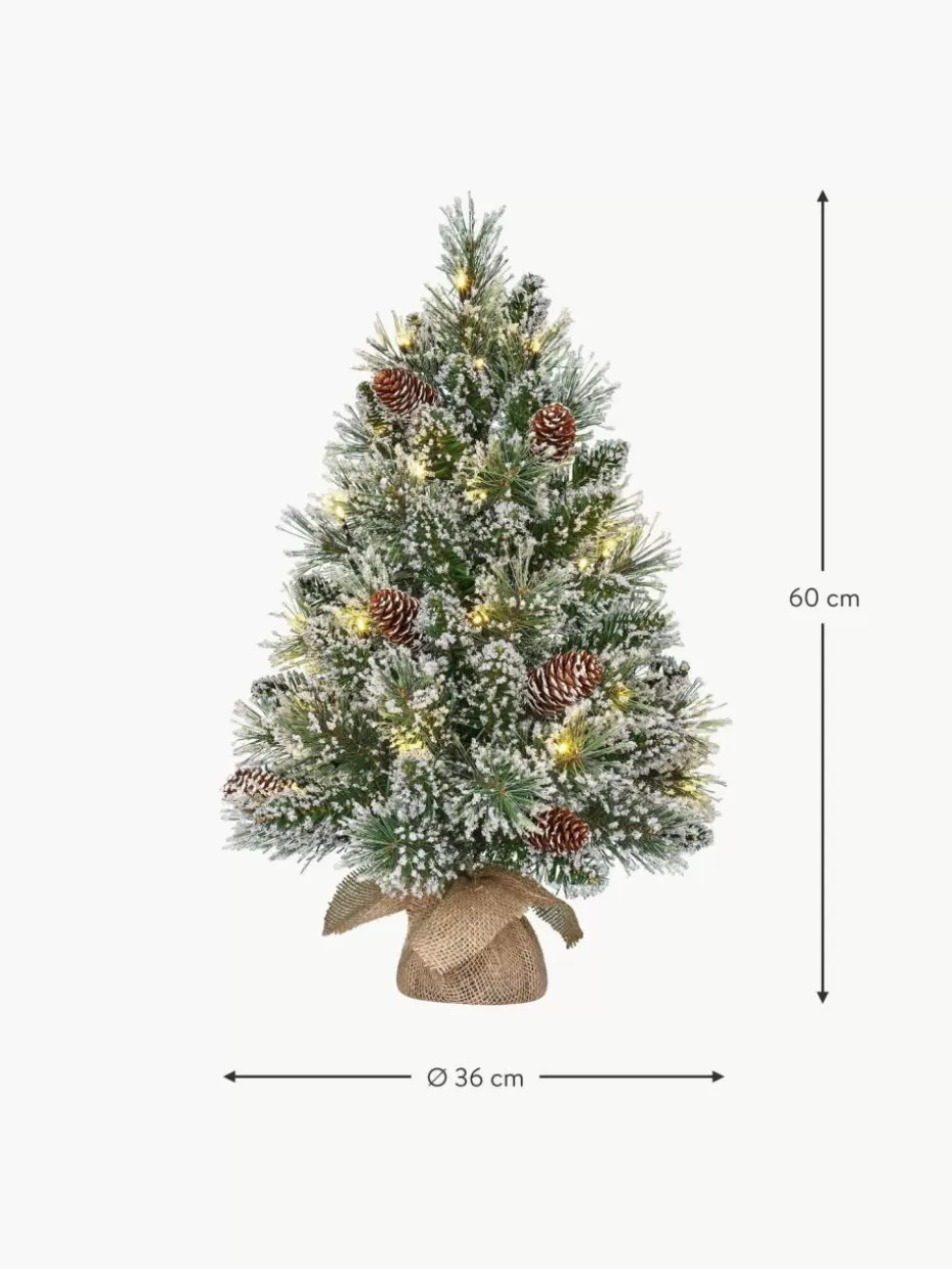 Weihnachtsbäume-Westwing Künstlicher beschneiter LED-Weihnachtsbaum Vandans, in verschiedenen Größen