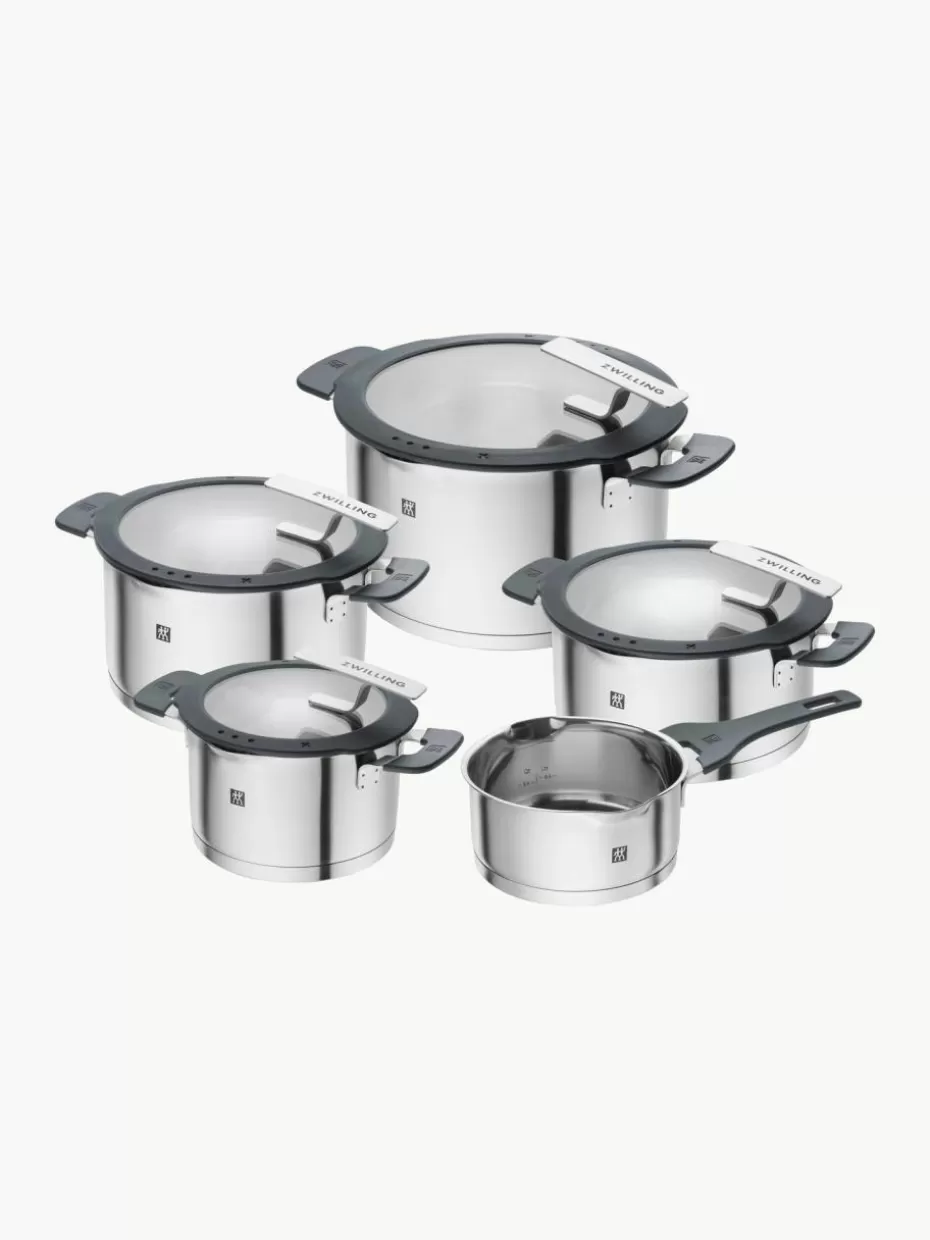 Töpfe-Zwilling Kochtöpfe Simplify aus Edelstahl, 5er-Set