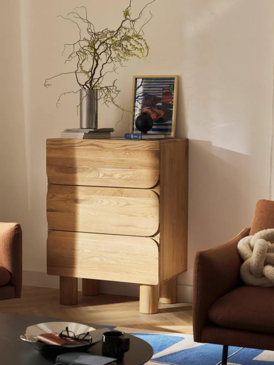 Kommoden & Sideboards-Westwing Collection Kommode Cadi aus Eichenholz Eichenholz, geölt
