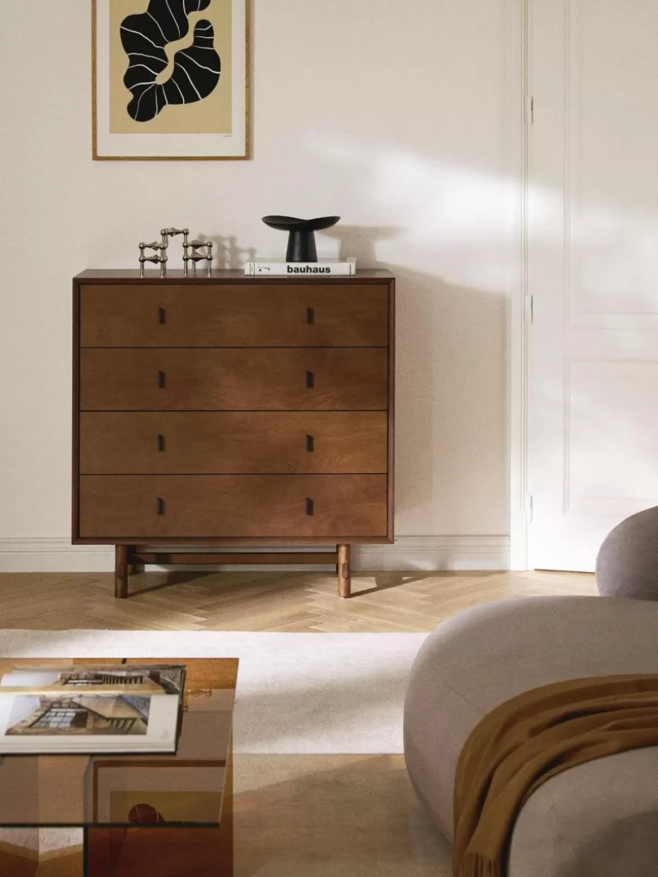 Kommoden & Sideboards | Kommoden & Sideboards-Westwing Collection Kommode Diana aus Eichenholz Dunkles Eichenholz