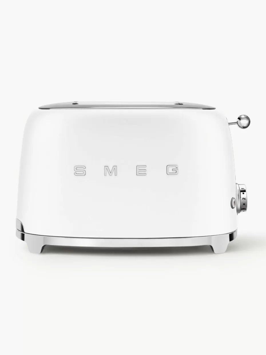 Toaster-Smeg Kompakt Toaster 50's Style Weiß, matt