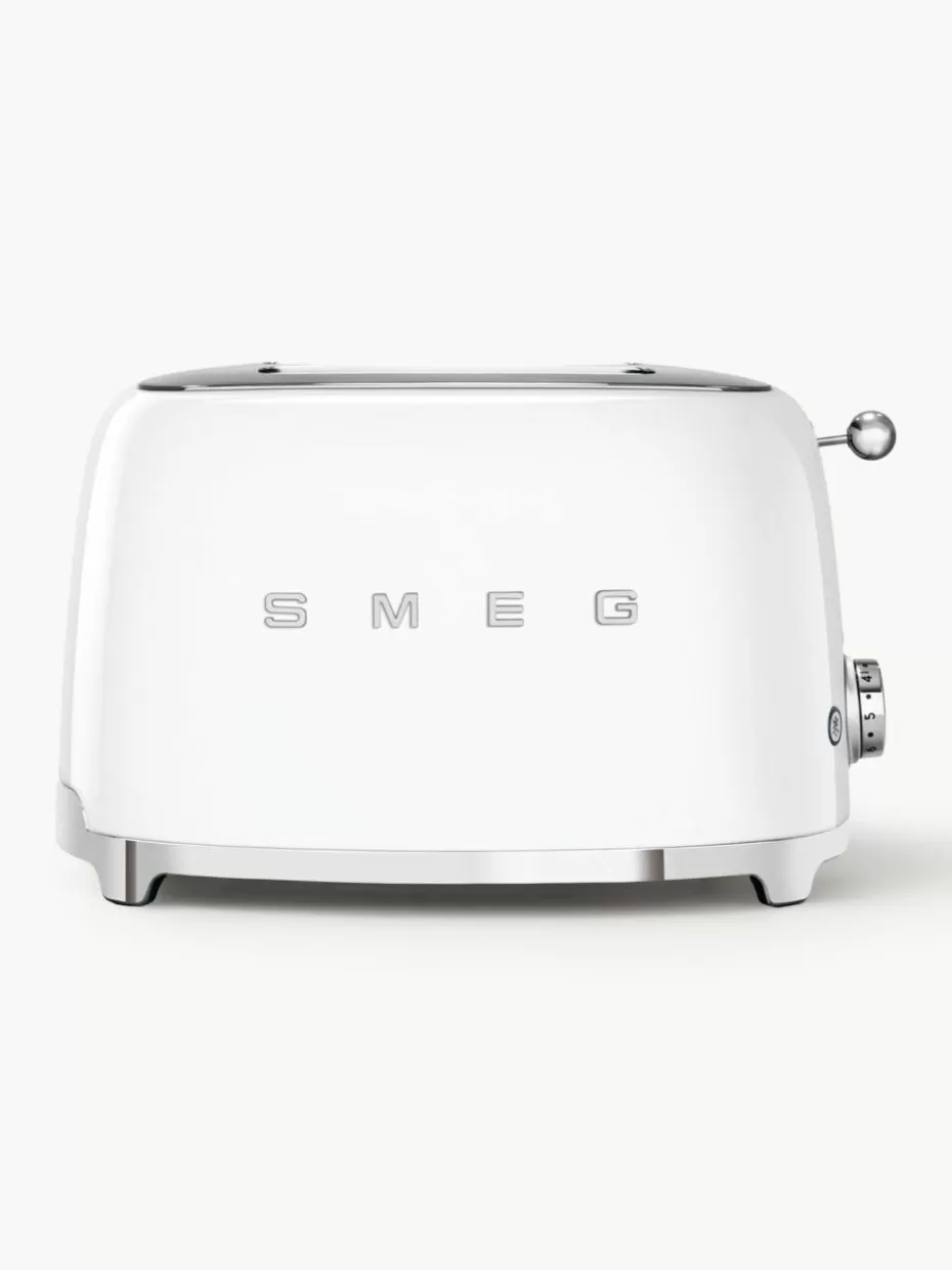Toaster-Smeg Kompakt Toaster 50's Style Weiß, glänzend