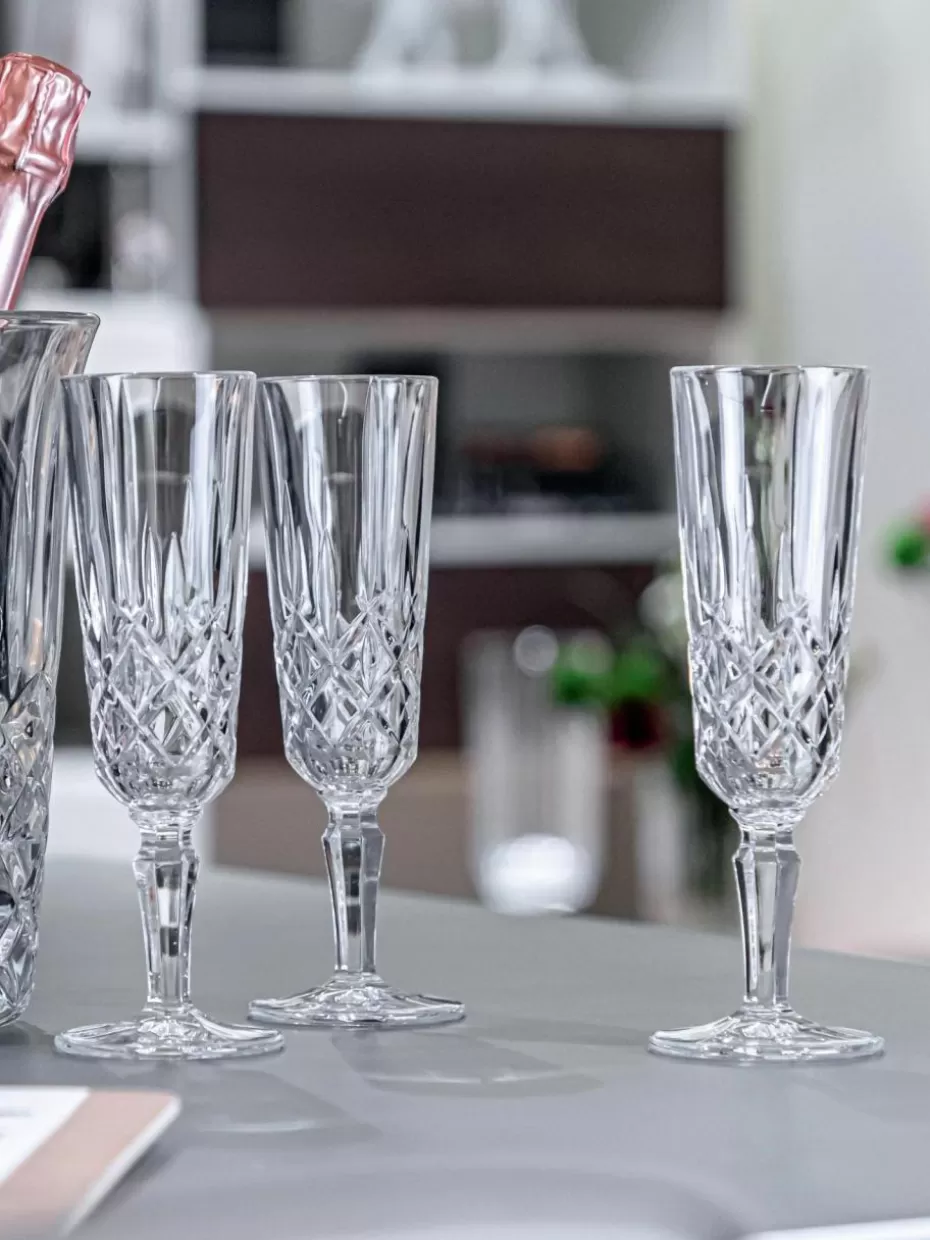 Champagner- & Sektgläser-Nachtmann Kristall-Sektgläser Noblesse, 4 Stück