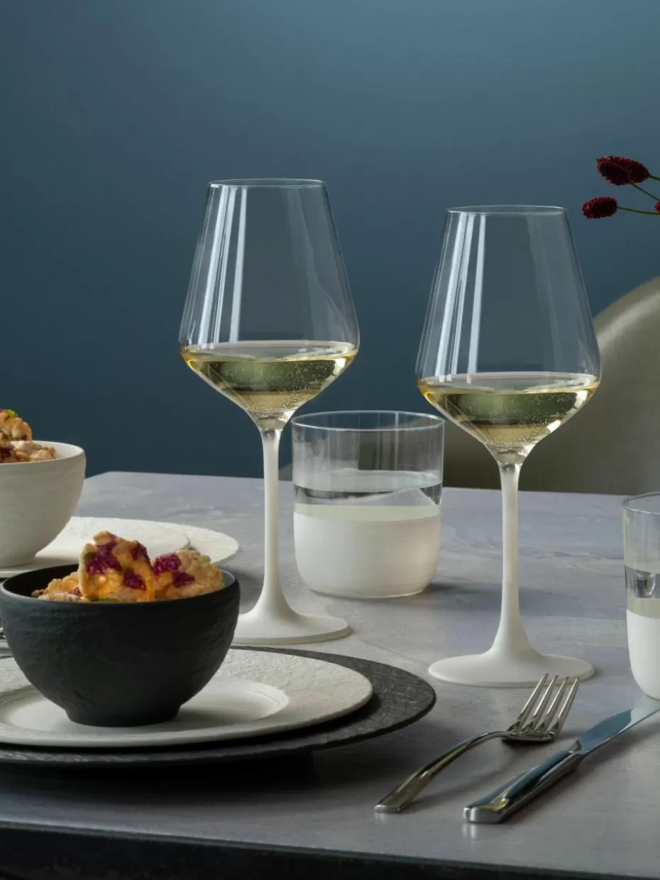 Weingläser-Villeroy & Boch Kristall-Weißweingläser Manufacture Rock, 4 Stück