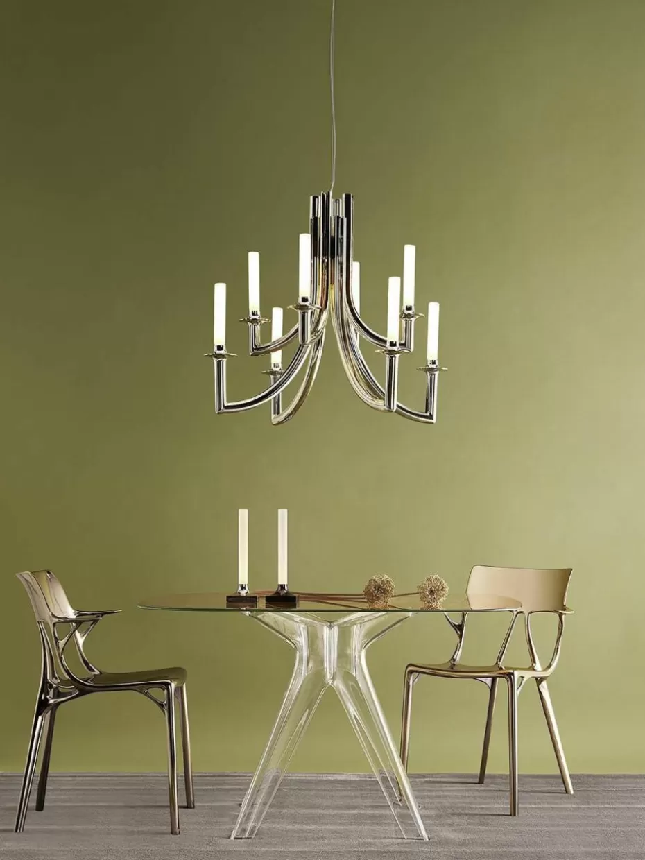 Kronleuchter-Kartell Kronleuchter Khan Greige, matt