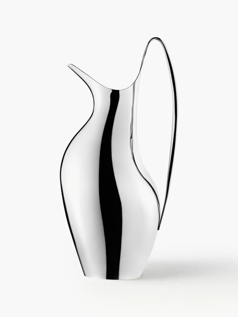 Kannen & Karaffen-Georg Jensen Krug Koppel aus Edelstahl, 1.2 L