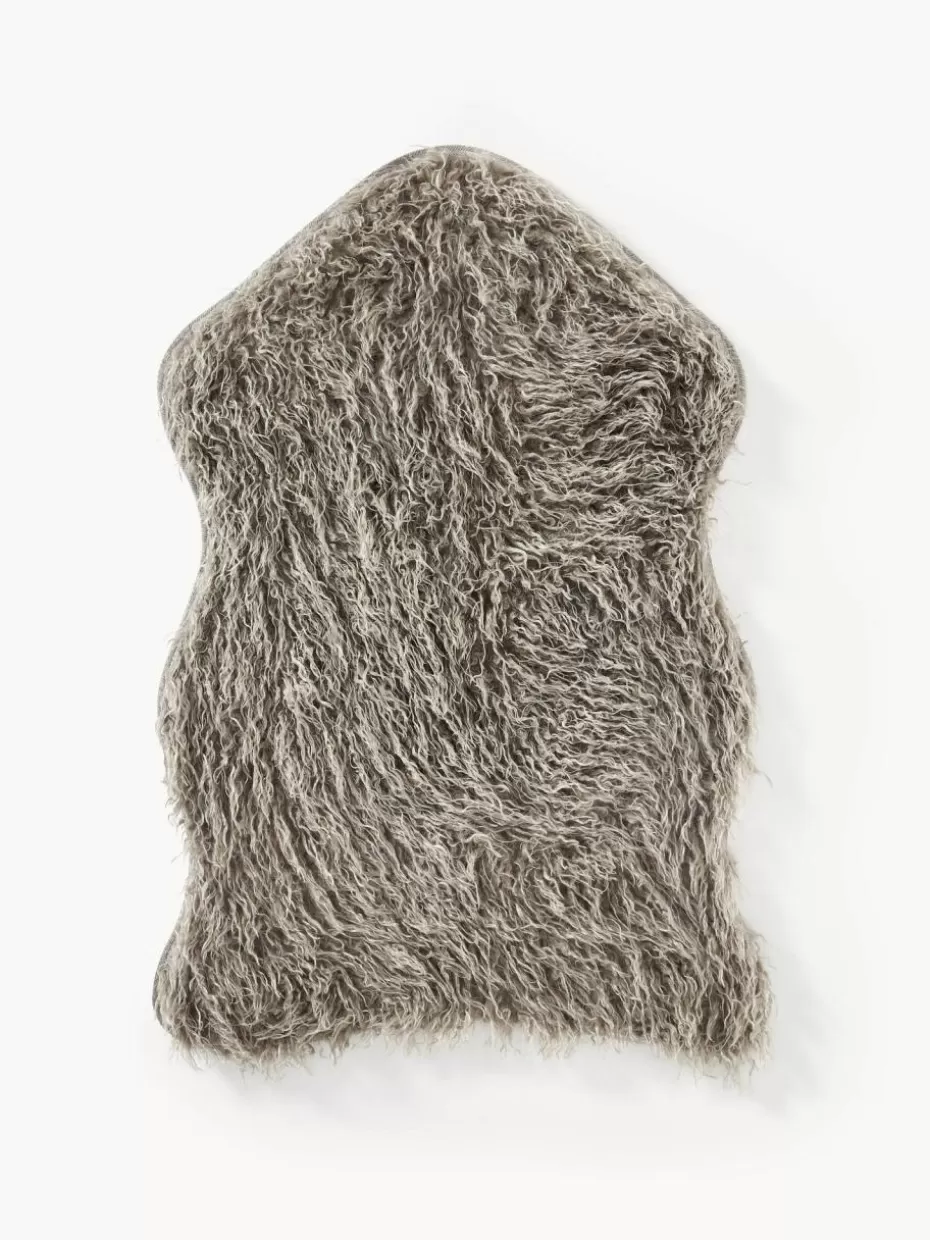 Felle & Fellteppiche-Westwing Collection Kunstfell Morten, gelockt Hellgrau