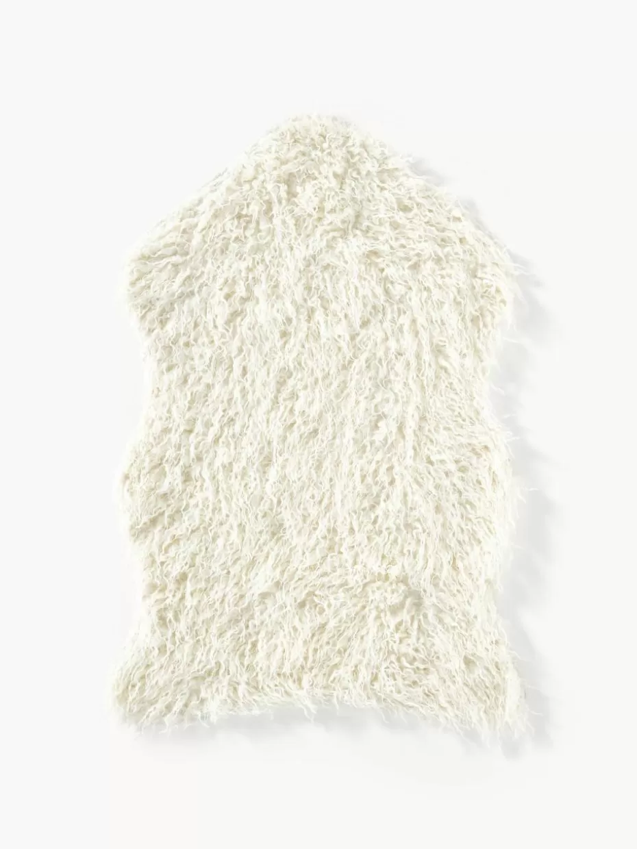 Felle & Fellteppiche-Westwing Collection Kunstfell Morten, gelockt Off White