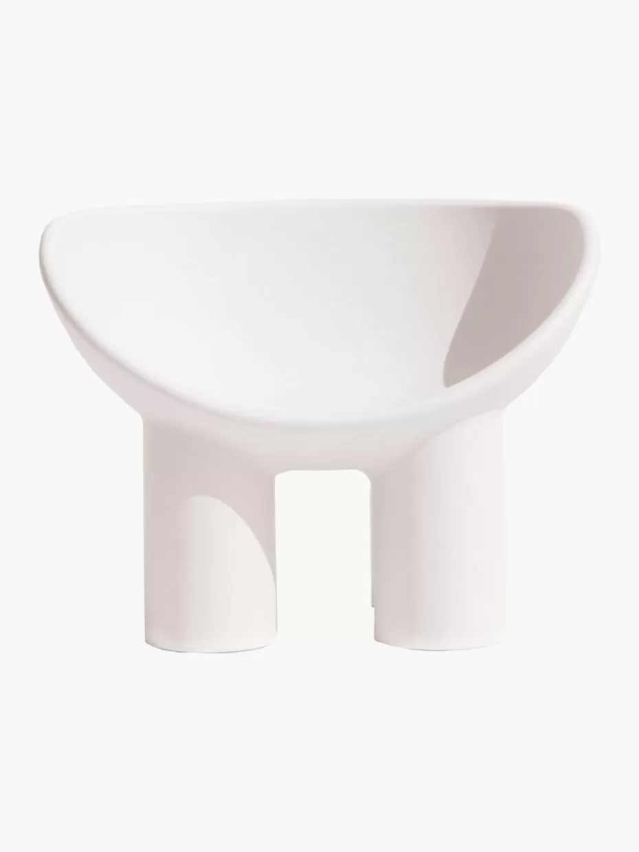 Sessel-Driade Kunststoff-Loungesessel Roly Poly Cremeweiß