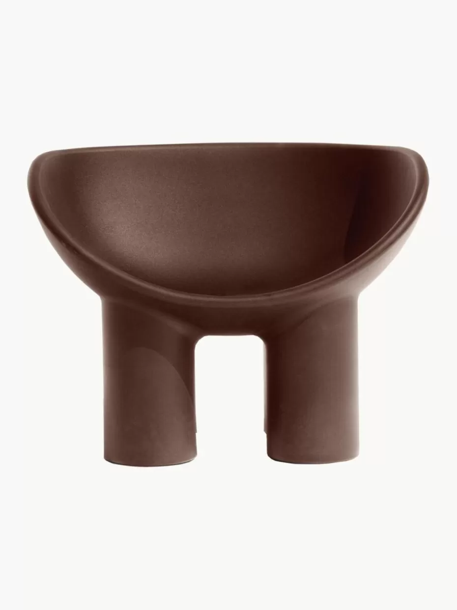 Sessel-Driade Kunststoff-Loungesessel Roly Poly Dunkelbraun