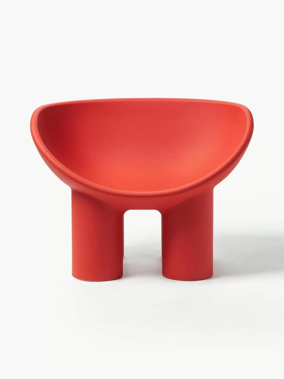 Sessel-Driade Kunststoff-Loungesessel Roly Poly Korallrot