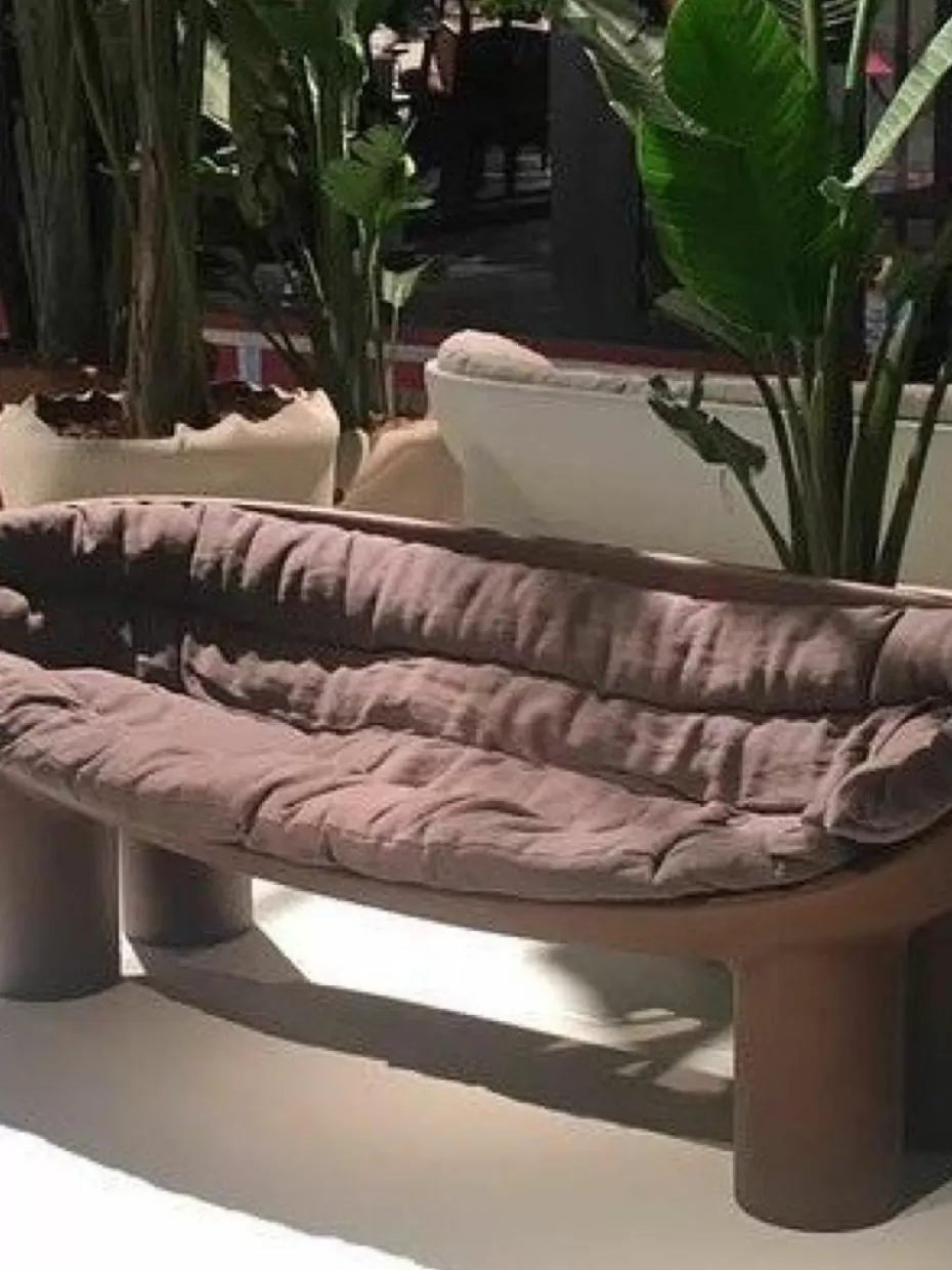 Sofas-Driade Kunststoff-Sofa Roly Poly (2-Sitzer) Dunkelbraun