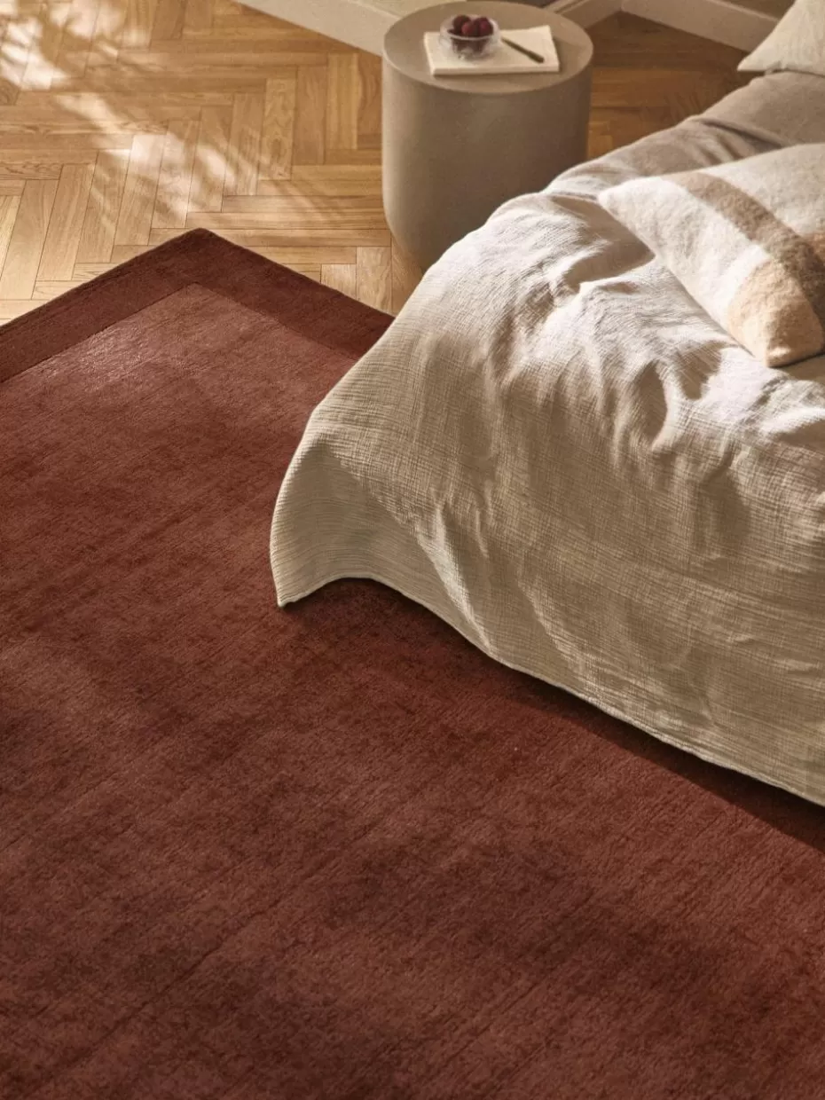 Rechteckige Teppiche-Westwing Collection Kurzflor-Teppich Kari Rostrot