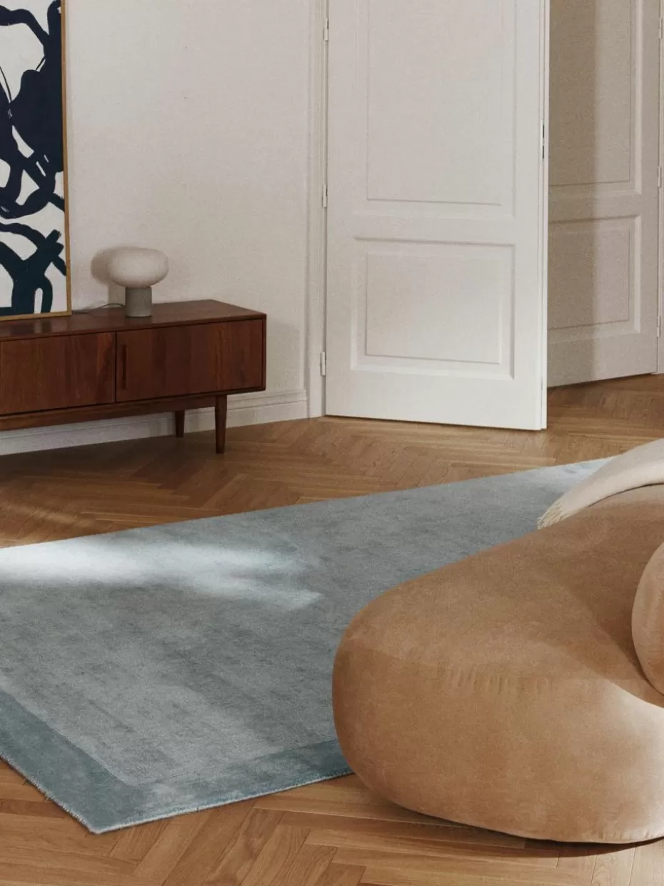Rechteckige Teppiche-Westwing Collection Kurzflor-Teppich Kari Blau