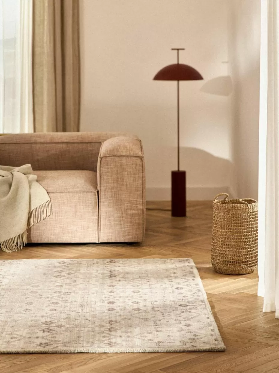 Rechteckige Teppiche-Westwing Collection Kurzflor-Teppich Rosalie mit Ornamenten, handgewebt