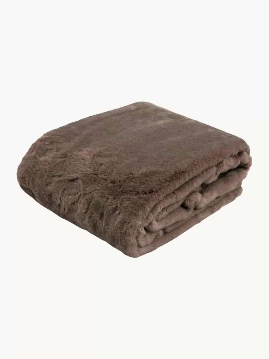 Weihnachtliche Decken & Plaids | Family Holidays-Magma Kuscheldecke Skins aus Kunstpelz Taupe