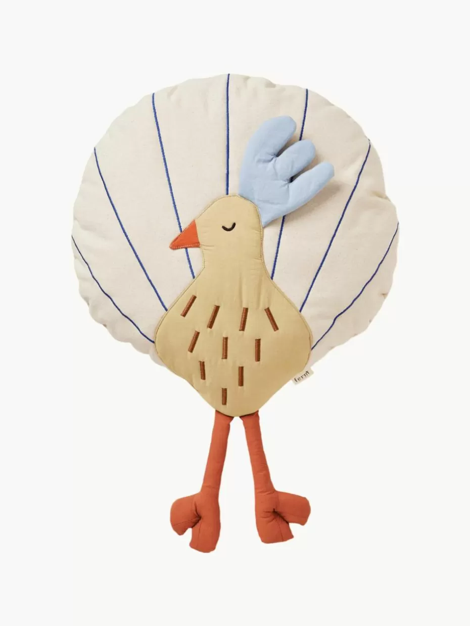 Kissen-ferm LIVING Kids Kuschelkissen Peacock aus Bio-Baumwolle