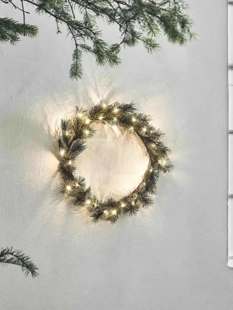Weihnachtsbeleuchtung | Adventsdeko-House Doctor LED-Adventskranz Peuce mit Timer-Funktion, batteriebetrieben