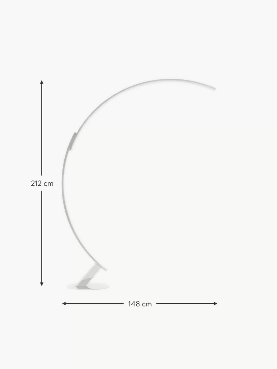 Led-Stehleuchten | Bogenlampen-kdln LED-Bogenlampe Kyudo, dimmbar Weiß