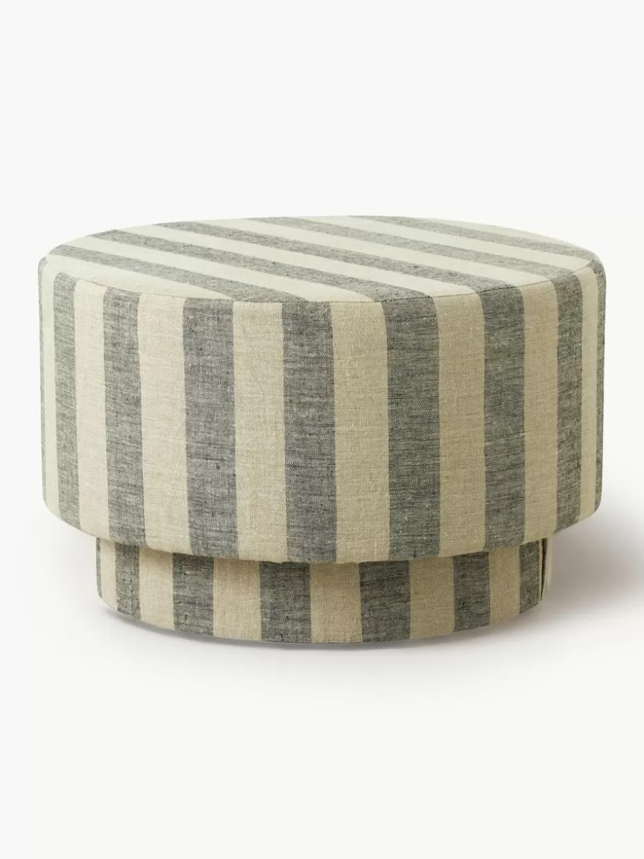 Hocker-Nordal Leinen-Pouf Ladoga